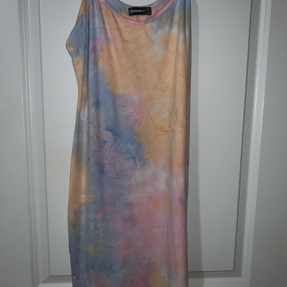 PASTEL TIE-DYE MINI DRESS